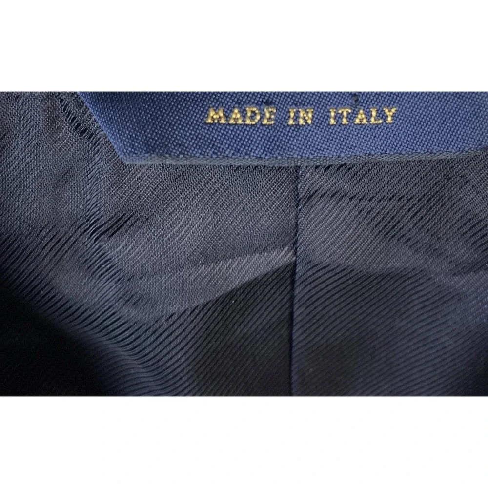 Brooks Brothers 1818 Regent Blazer Mens‎ 41 R Gray Pinstripe Wool Italy Ethomas
